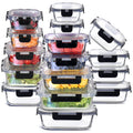 Transform Your Kitchen with Our 32-Piece Airtight Glass Food Storage Container Set – Perfect for Meal Prep, Leftovers, and More!